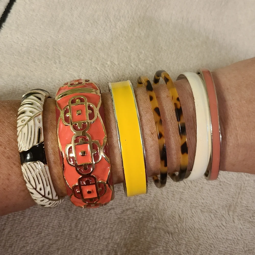 Assorted Colorful Women's Bangle Lot - Picture 2 of 8
